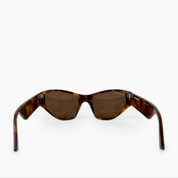 NEW BALENCIAGA WOMEN BB0097S 003 BROWN SUNGLASSES - Picture 4 of 5